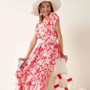 Mittoshop Tropical Print Top and Skirt‎ Set